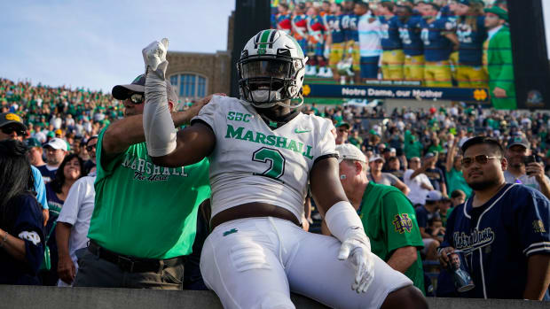 Marshall, the first Sun Belt team to play at Notre Dame Stadium, beat a Top 10-ranked for the second time in school history.